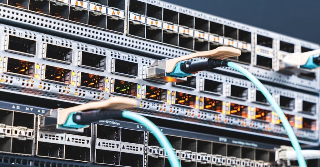 Network cables representing the future of AI
